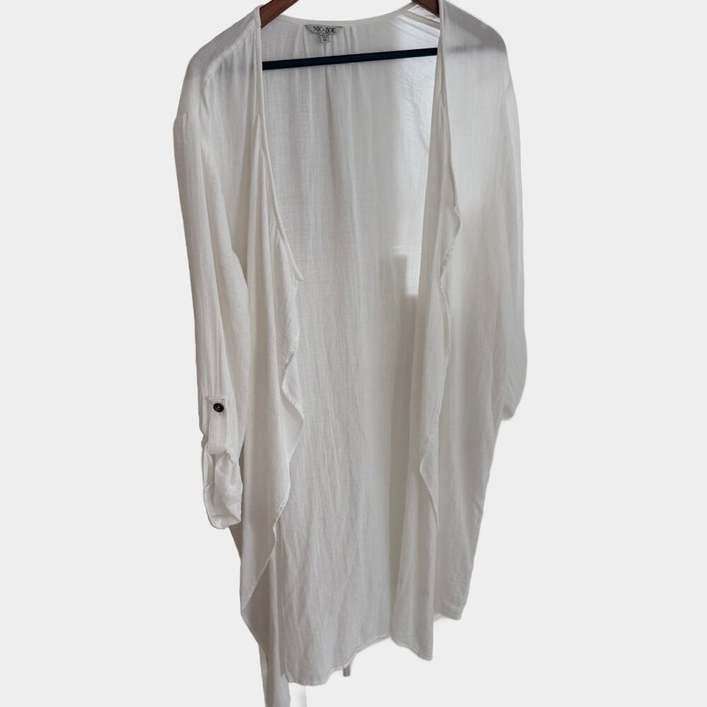 Nic+Zoe Knee-Length Light-Weight Jacket Or Cover-Up